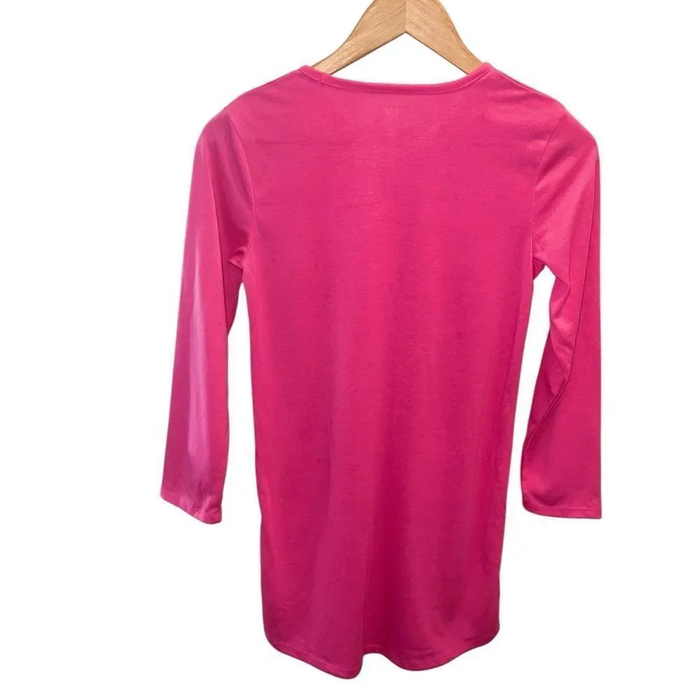 Gap Kids Girls Pink Skeleton Nightgown Pajama Dress Size 10 Long Sleeve